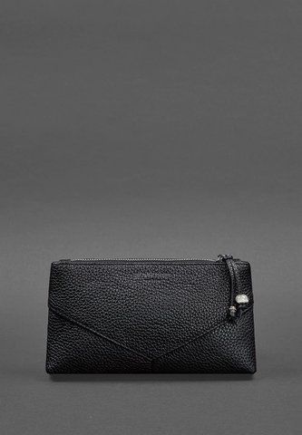 Женская черная кожаная косметичка BlankNote BN-CB-1-onyx BN-CB-1-onyx фото
