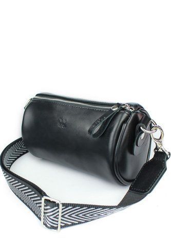 Черная женская поясная сумка из натуральной кожи The Wings TW-Cilindr-black-ksr TW-Cilindr-black-ksr фото