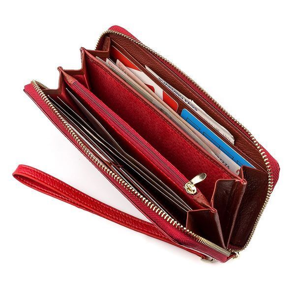 Червоний шкіряний гаманець-клатч ST Leather SO-18397 SO-18397 фото