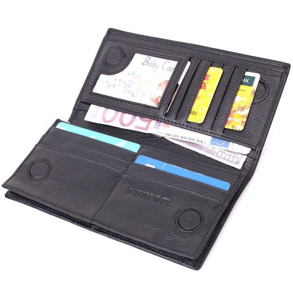 Чорне портмоне з натуральної шкіри ST Leather SO-22540 SO-22540 фото