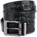 Чоловічий чорний шкіряний ремінь CROCODILE LEATHER SO-18018 SO-18018 фото 1