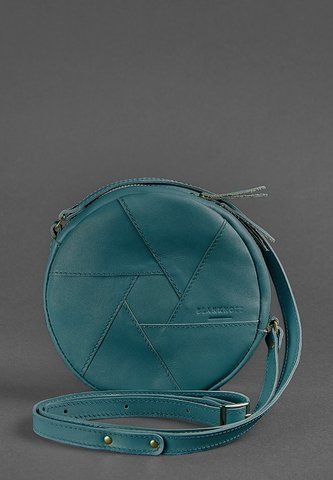 Жіноча зелена шкіряна сумка крос-боді BlankNote BN-BAG-11-malachite BN-BAG-11-malachite фото