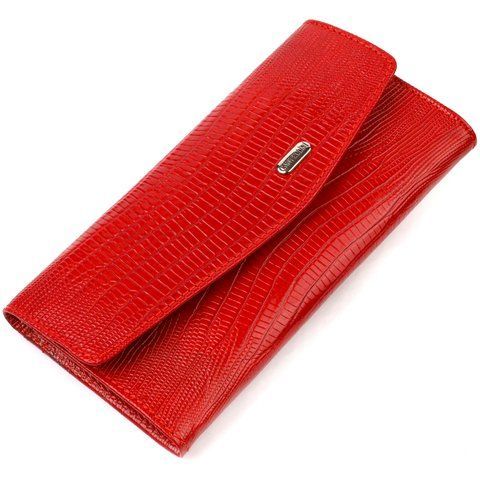 Кожаный кошелек-клатч красного цвета CANPELLINI SO-21698 SO-21698 фото