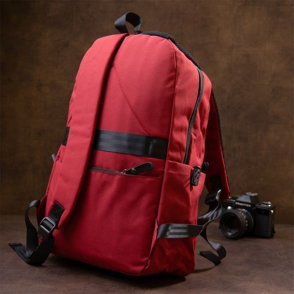 Красный рюкзак из ткани Vintage SO-20627 SO-20627 фото