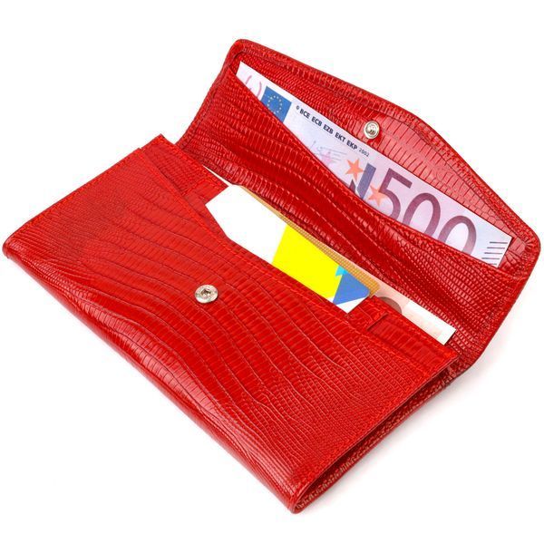 Шкіряний гаманець-клатч червоного кольору CANPELLINI SO-21698 SO-21698 фото