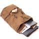 Коричневий рюкзак з тканини Vintage SO-20610 SO-20610 фото 8