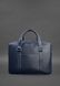 Темно-синя шкіряна сумка-портфель BlankNote BN-BAG-37-navy-blue BN-BAG-37-navy-blue фото 2