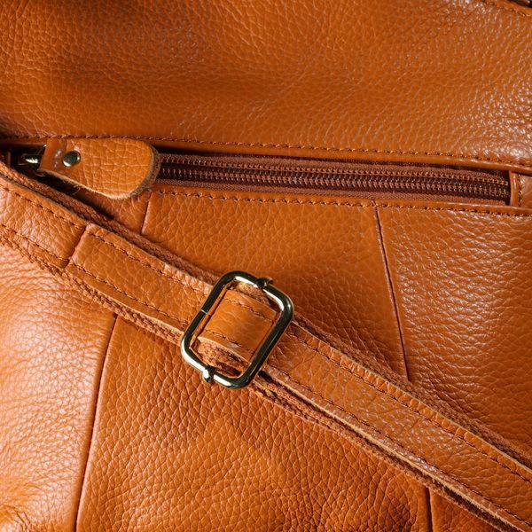 Женская кожаная сумка-кросс-боди Vintage SO-SALE_15124 рыжая SO-sale_15124 фото