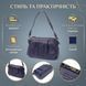 Женская кожаная сумка-кросс-боди Vintage SO-22897 синяя SO-22897 фото 3