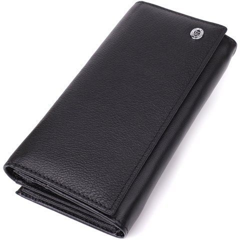 Гаманець-клатч з натуральної шкіри чорного кольору ST Leather SO-23112 SO-23112 фото