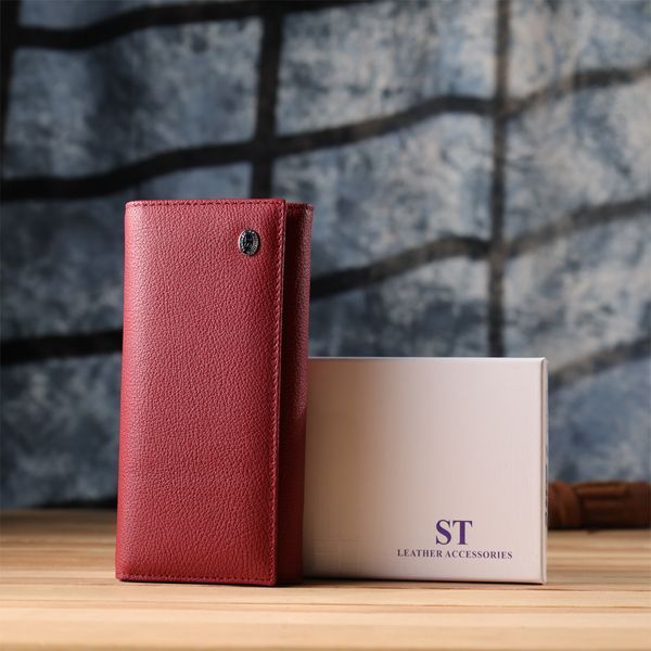 Червоний шкіряний гаманець-клатч ST Leather SO-23096 SO-23096 фото