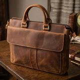 Мужской кожаный портфель Vintage SO-22673 коричневый SO-22673 фото