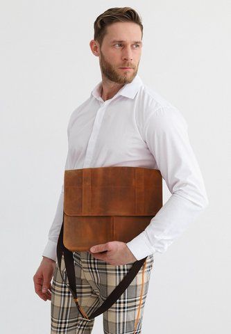 Коричневая кожаная сумка-портфель BlankNote BN-BAG-55-k-kr BN-BAG-55-k-kr фото