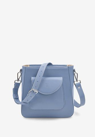 Голубая женская кожаная сумка кросс-боди The Wings TW-Stella-light-blue TW-Stella-light-blue фото