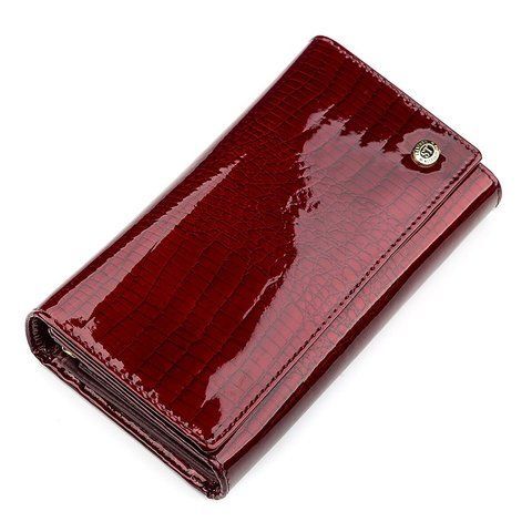 Бордовий кошелек-клатч из натуральной кожи ST Leather SO-18429 SO-18429 фото