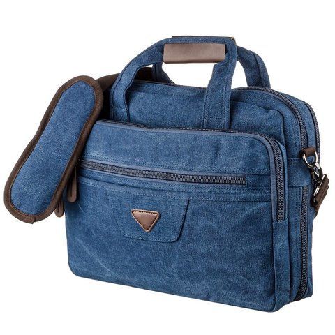 Текстильный портфель унисекс Vintage SO-20179 синий SO-20179 фото