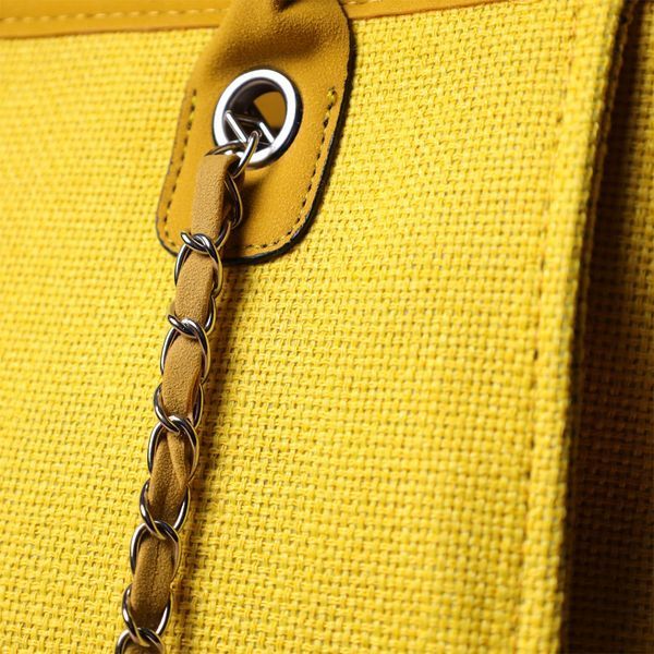 Женская текстильная сумка-шоппер Vintage SO-SALE_15135 желтая SO-sale_15135 фото
