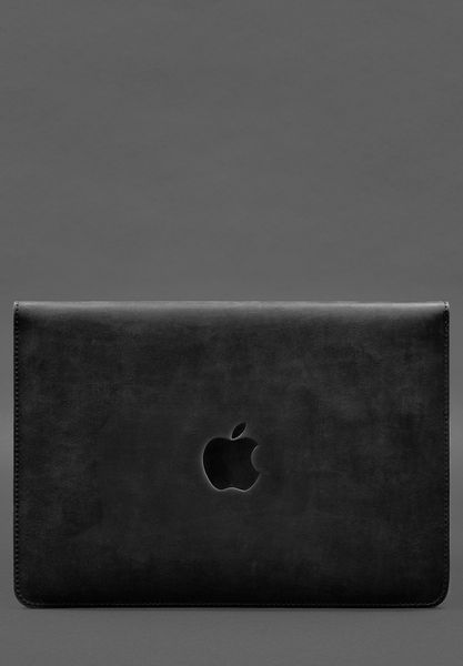 Черный кожаный чехол-конверт для MacBook 16 BlankNote BN-GC-16-1-g-kr-felt-d фото