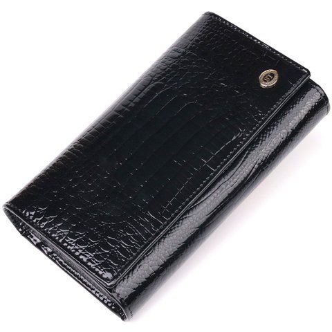 Кожаный кошелек-клатч черного цвета ST Leather SO-19403 SO-19403 фото