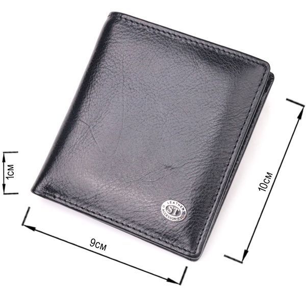 Черное портмоне из натуральной кожи ST Leather SO-19418 SO-19418 фото