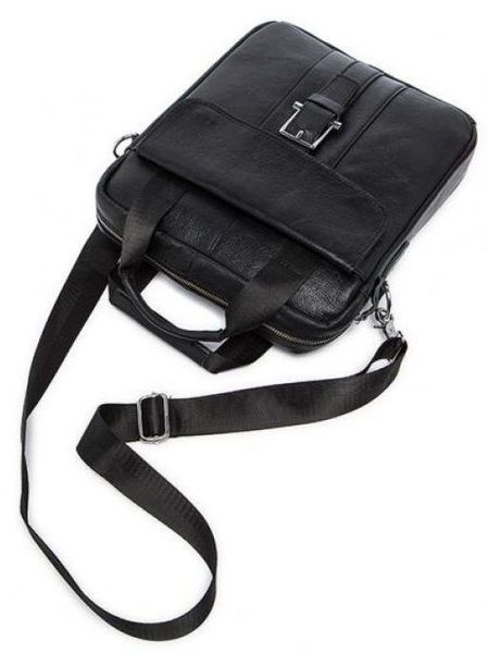 Чоловіча шкіряна сумка-планшет Vintage SO-14632 чорна SO-14632 фото
