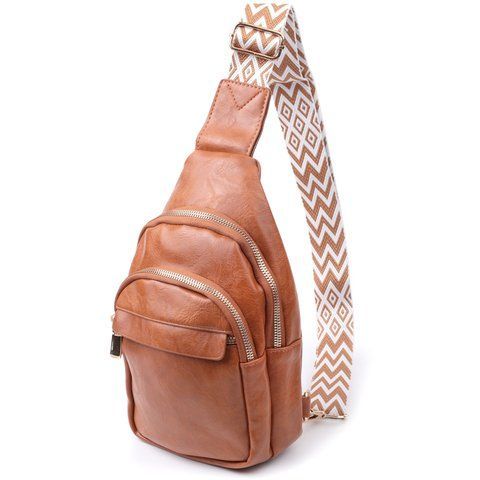 Женская сумка-слинг из экокожи Vintage SO-22767 рыжая SO-22767 фото