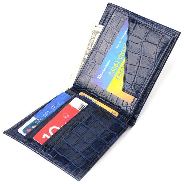 Портмоне из натуральной кожи синего цвета CANPELLINI SO-21580 SO-21580 фото