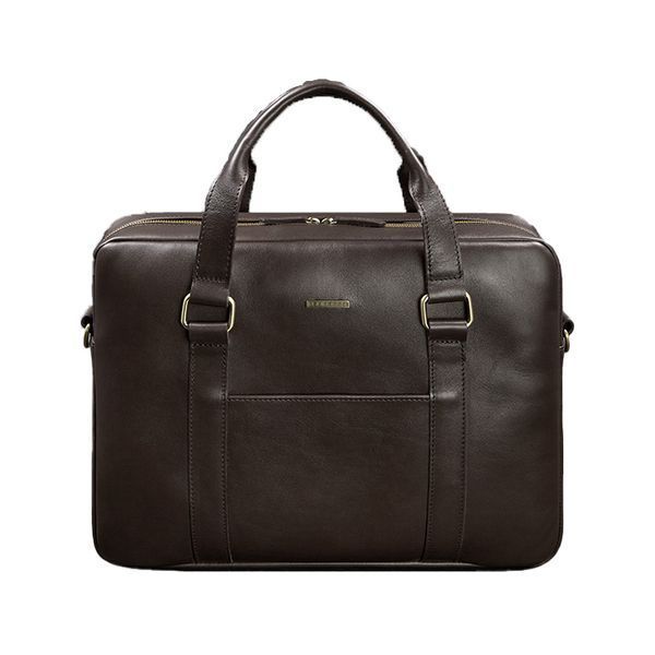 Темно-коричнева шкіряна сумка-портфель BlankNote BN-BAG-37-choko BN-BAG-37-choko фото