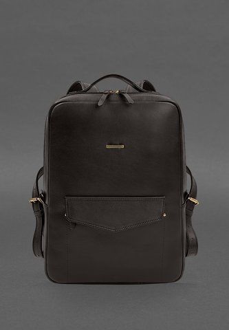 Жіночий темно-коричневий шкіряний рюкзак BlankNote BN-BAG-19-1-choko BN-BAG-19-1-choko фото