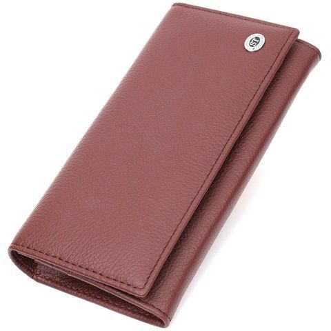 Бордовий кожаный кошелек-клатч ST Leather SO-19428 SO-19428 фото