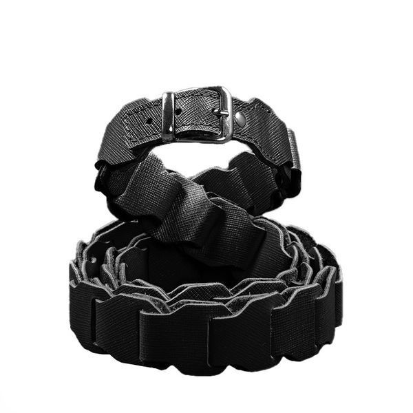 Женский черный бохо-ремень из натуральной кожи BlankNote BN-BELT-1-blackwood BN-BELT-1-blackwood фото