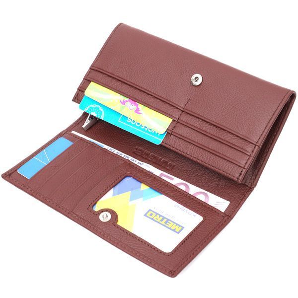 Бордовий шкіряний гаманець-клатч ST Leather SO-19428 SO-19428 фото