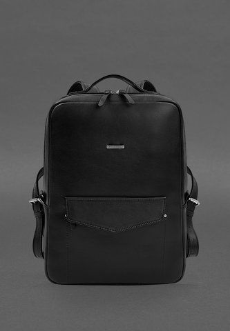 Жіночий чорний рюкзак з натуральної шкіри BlankNote BN-BAG-19-1-g BN-BAG-19-1-g фото