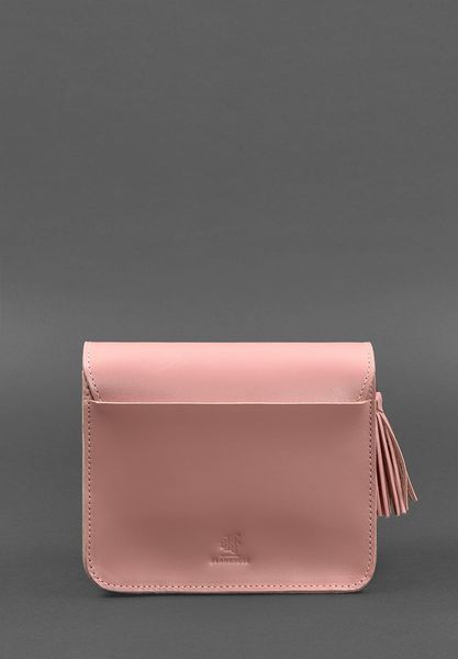 Рожева жіноча шкіряна сумка крос-боді BlankNote BN-BAG-3-pink-peach BN-BAG-3-pink-peach фото