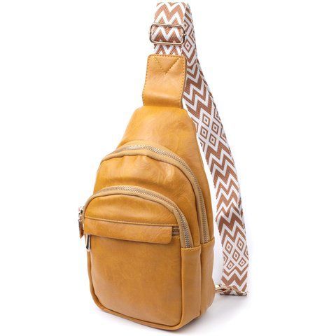 Женская сумка-слинг из экокожи Vintage SO-22769 желтая SO-22769 фото