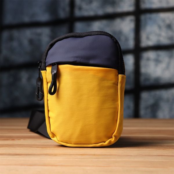 Женская текстильная сумка-слинг Vintage SO-SALE_15155 желтая SO-sale_15155 фото