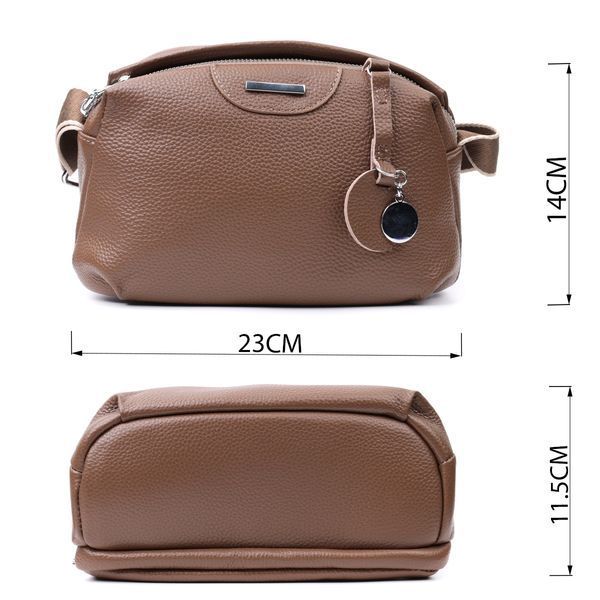 Женская кожаная сумка-кросс-боди Vintage SO-22596 коричневая SO-22596 фото