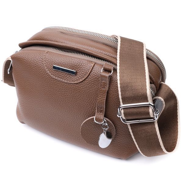 Женская кожаная сумка-кросс-боди Vintage SO-22596 коричневая SO-22596 фото
