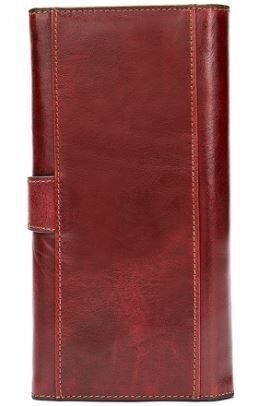 Кожаный кошелек-клатч красного цвета Vintage SO-14916 SO-14916 фото