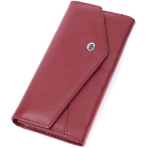 Гаманець-клатч з натуральної шкіри бордовий кольору ST Leather SO-22547 SO-22547 фото