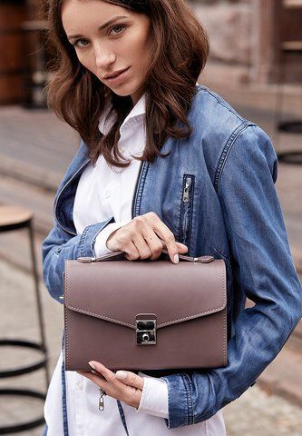 Бежева жіноча шкіряна сумка крос-боді BlankNote BN-BAG-35-beige BN-BAG-35-beige фото