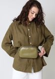 Оливкова жіноча шкіряна поясна сумка The Wings TW-Holly-olive TW-Holly-olive фото