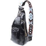 Женская сумка-слинг из экокожи Vintage SO-22776 черная SO-22776 фото