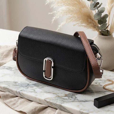 Женская кожаная сумка-кросс-боди Vintage SO-22441 черная SO-22441 фото