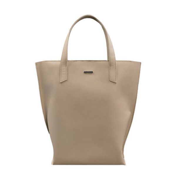 Бежевая кожаная сумка-шопер BlankNote BN-BAG-17-light-beige BN-BAG-17-light-beige фото