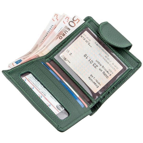 Зеленое портмоне из натуральной кожи ST Leather SO-18959 SO-18959 фото