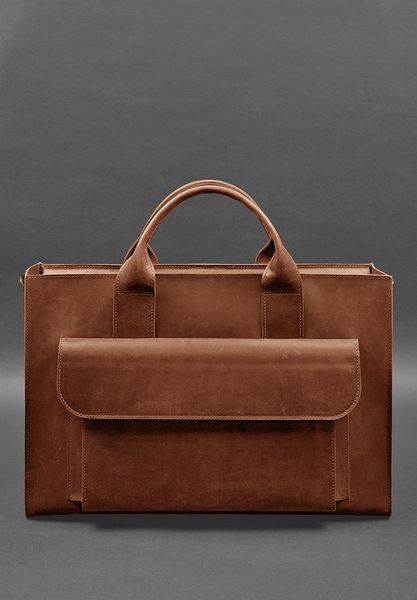 Світло-коричнева шкіряна сумка-портфель BlankNote BN-BAG-50-k-kr BN-BAG-50-k-kr фото