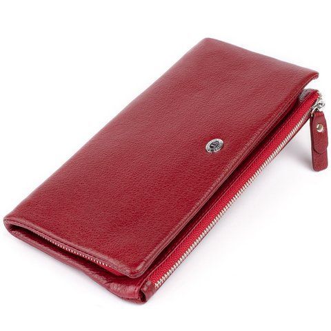 Бордовий кожаный кошелек-клатч ST Leather SO-19311 SO-19311 фото