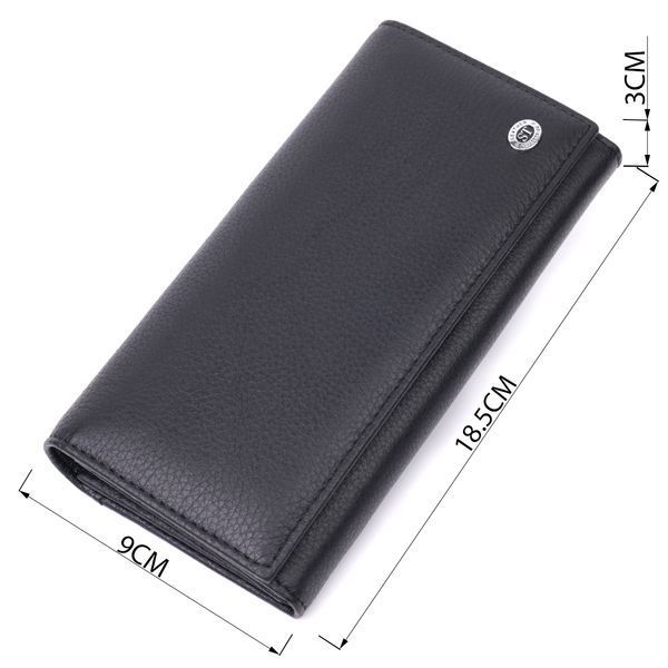 Кожаный кошелек-клатч черного цвета ST Leather SO-22513 SO-22513 фото