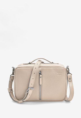 Бежева жіноча шкіряна сумка крос-боді The Wings TW-Avenue-light-beige-flo TW-Avenue-light-beige-flo фото